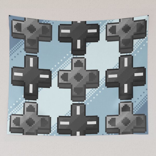 Item preview, Dpad pixelart pattern(version with background colour) designed and sold by CyberphnxArtz.