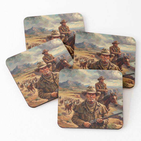 Item preview,  Broken Trail Western Drama Fine Art Tribute designed and sold by Art's Diner.