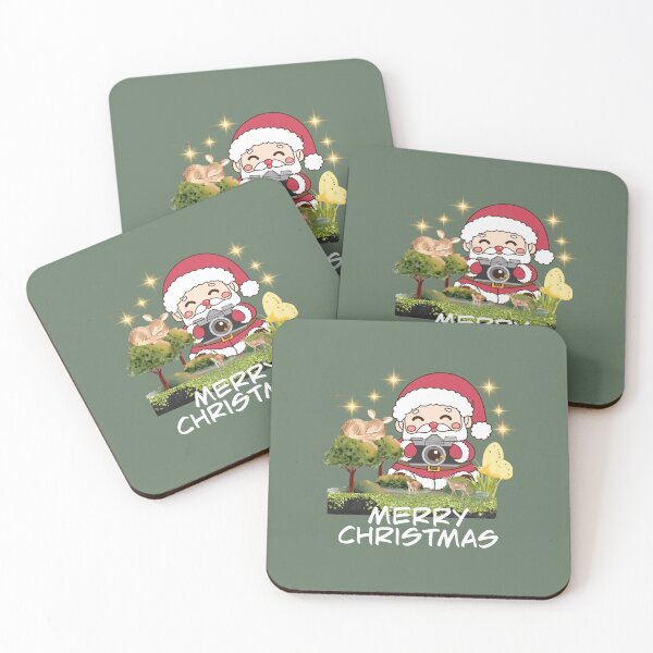 Item preview, Cute Santa taking photos in starry field christmas design. designed and sold by SarahLuguii.
