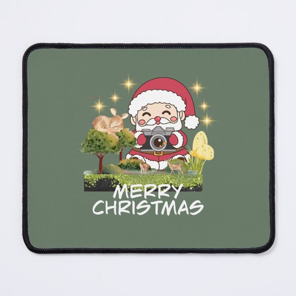 Item preview, Cute Santa taking photos in starry field christmas design. designed and sold by SarahLuguii.