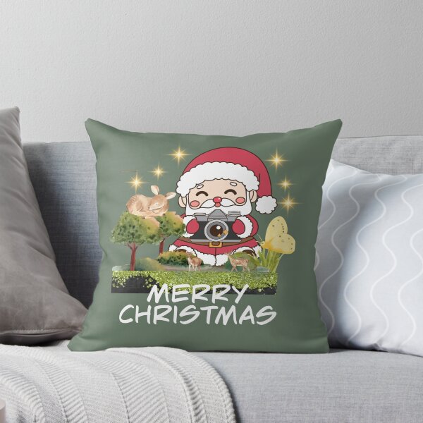 Item preview, Cute Santa taking photos in starry field christmas design. designed and sold by SarahLuguii.
