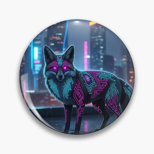 Item preview, Cyberpunk Neon Circuit Fox designed and sold by Michaelragheb.