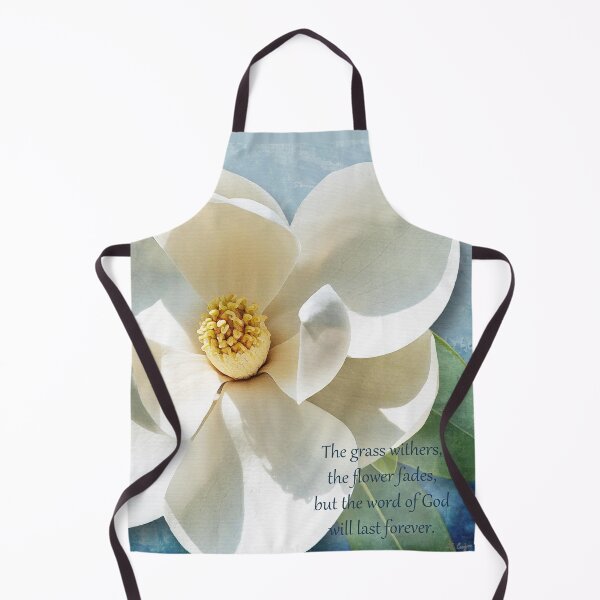 Item preview, Magnolia Flower Christian Bible Scripture Verse Isaiah 40:8 designed and sold by Sharon Cummings Art.