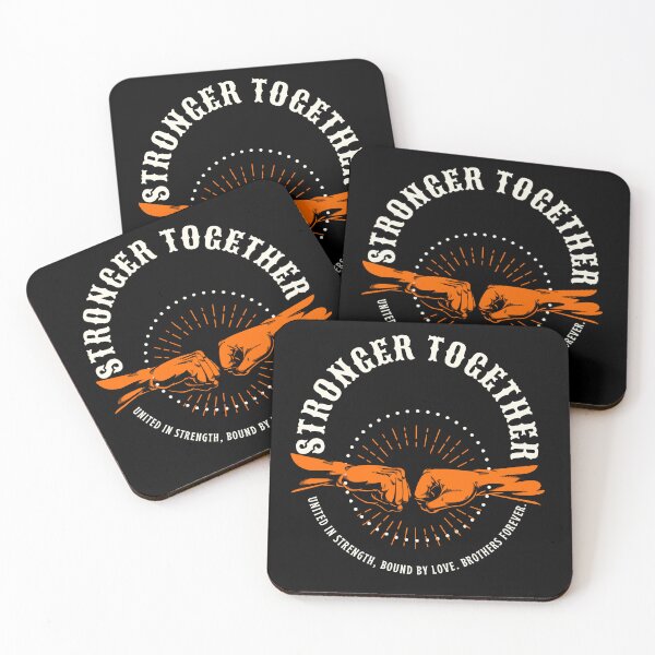 Item preview, Stronger Together Brotherhood Friendship Motivational Design. Strong Brotherhood Fist Bump Friendship Design designed and sold by laughterforall.