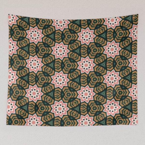 Item preview, Art Deco Pomegranate Seeds Pattern designed and sold by Shy Fractal Designs.