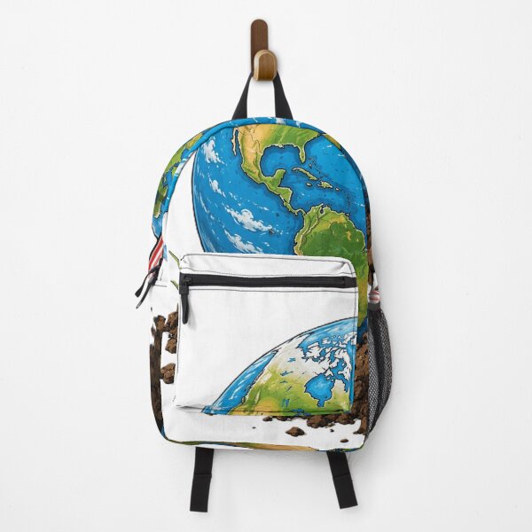 Item preview, Earth Drinking Through a Straw – Funny Climate Change Cartoon designed and sold by Visual Chillout by GP .