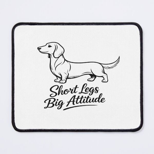 Item preview, Short Legs Big Attitude | Dachshund Line Art designed and sold by Tee Visions.