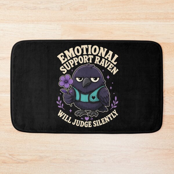 Item preview, Edgar Allan Poe Emotional Support Raven designed and sold by Fenay Designs.