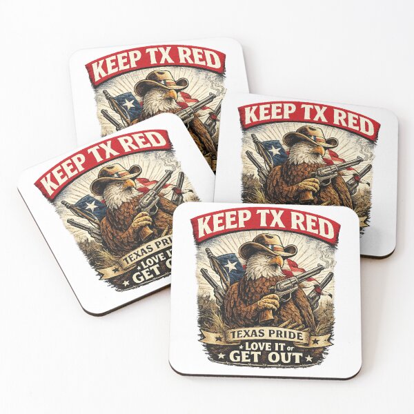 Item preview, Keep Texas Red – Patriotic Cowboy Eagle designed and sold by KeepTXRed.