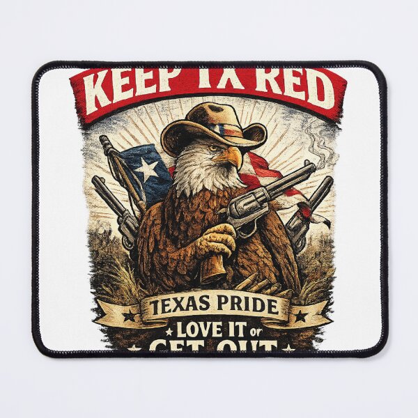Item preview, Keep Texas Red – Patriotic Cowboy Eagle designed and sold by KeepTXRed.