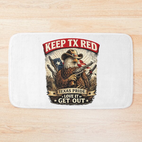 Item preview, Keep Texas Red – Patriotic Cowboy Eagle designed and sold by KeepTXRed.