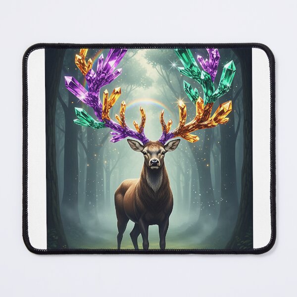 Item preview, Deer with Crystal Antlers & Rainbow designed and sold by Michaelragheb.