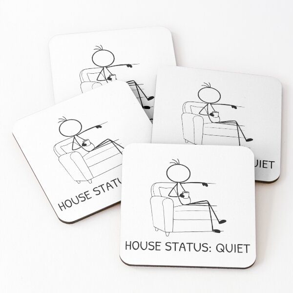 Item preview, Funny Quiet House Dad Shirt | House Status Quiet | Parent Humor Coffee Lover designed and sold by Pebl-Co.