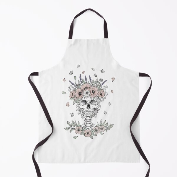 Item preview, Floral Skull with Lavender & Poppies designed and sold by Michaelragheb.