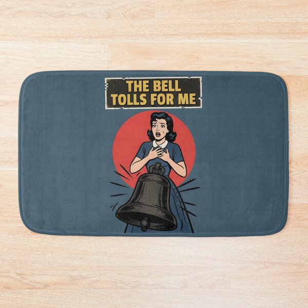 Item preview, The Bell Tolls For Me Dark Humor Poster designed and sold by DuckOddity.