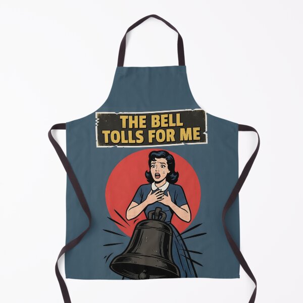 Item preview, The Bell Tolls For Me Dark Humor Poster designed and sold by DuckOddity.