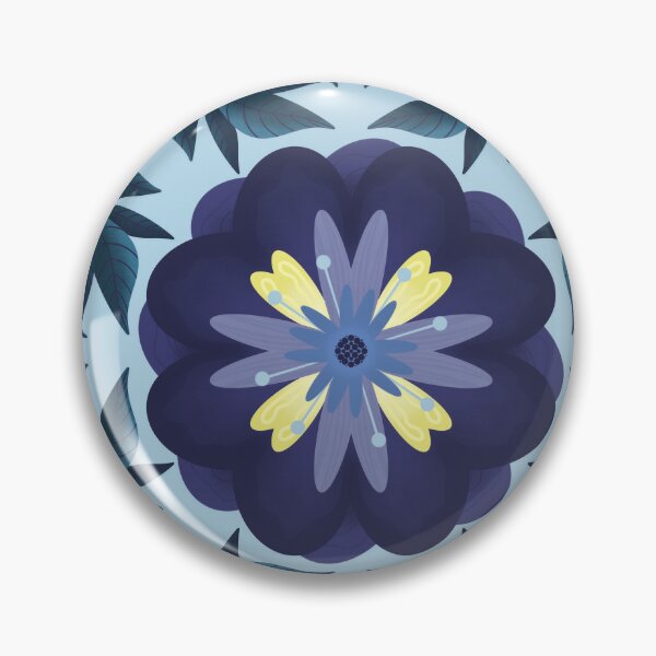 Item preview, Blue Bohemian Flower Pattern designed and sold by kaitlynlingo.