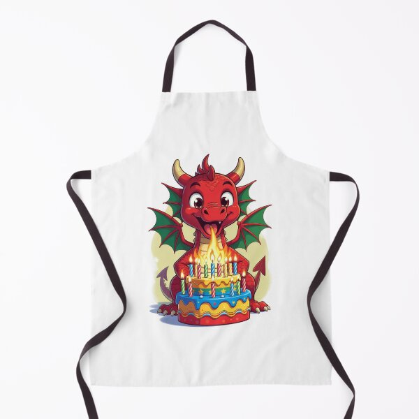 Item preview, A Cute Dragon Blowig Out Candles On A Birthday Cake designed and sold by thetshirtworks.