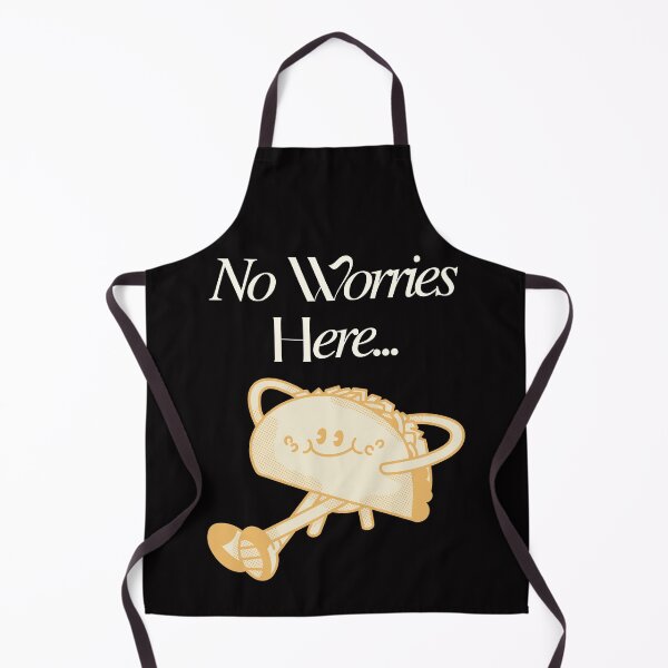 Item preview, No Worries Here Cute Taco Funny Food Design. Cute Smiling Taco No Worries designed and sold by laughterforall.