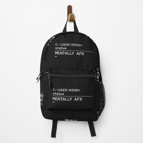 Item preview, Mentally AFK – Retro Terminal Status Humor designed and sold by Mad Factory Designs.
