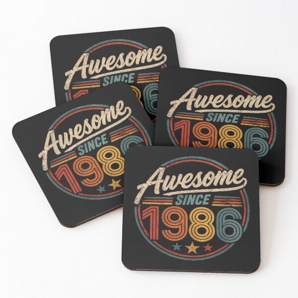 Item preview, Awesome Since 1986 Retro Vintage Birthday designed and sold by Moizento.