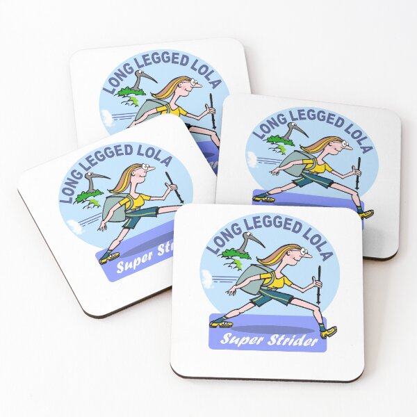 Item preview, Long Legged Lola Funny Hiking Girl Cartoon designed and sold by Al Benge.