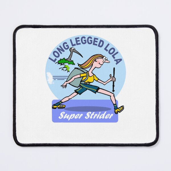 Item preview, Long Legged Lola Funny Hiking Girl Cartoon designed and sold by Al Benge.