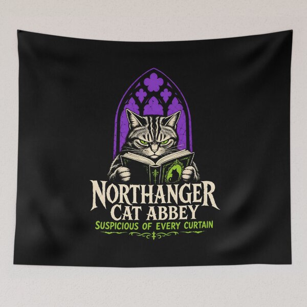 Item preview, Jane Austen Halloween: Northanger Cat Abbey designed and sold by Fenay Designs.