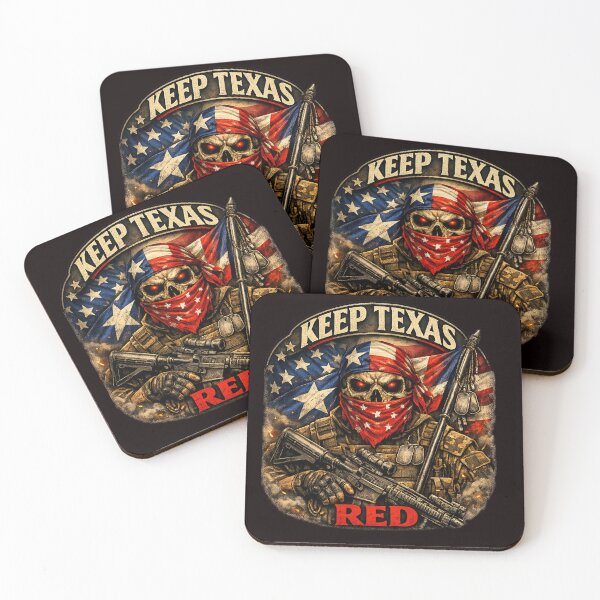 Item preview, Keep Texas Red – Patriotic Skull Soldier designed and sold by KeepTXRed.