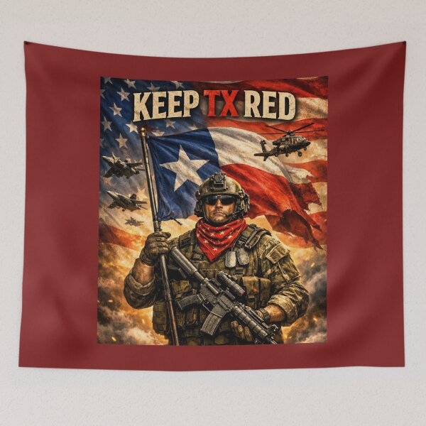 Item preview, Keep Texas Red – Lone Star Soldier designed and sold by KeepTXRed.