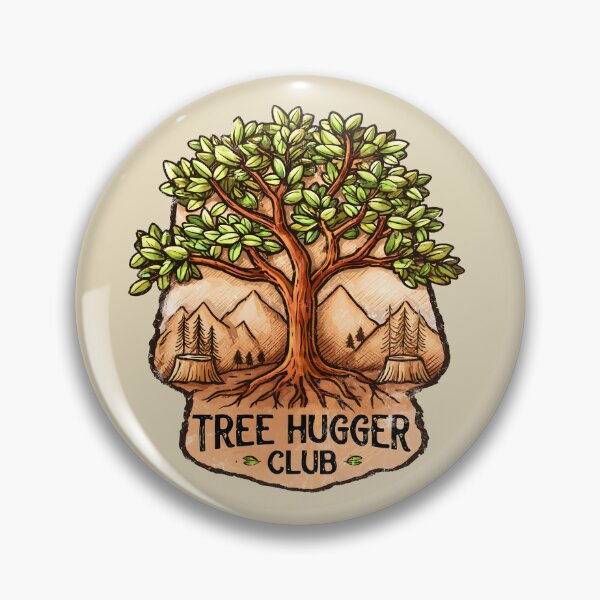 Item preview, Tree Hugger Club National Park Cartoon Emblem  Primary Keyword designed and sold by Boddicca.