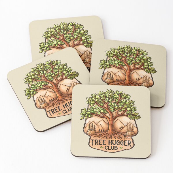 Item preview, Tree Hugger Club National Park Cartoon Emblem  Primary Keyword designed and sold by Boddicca.