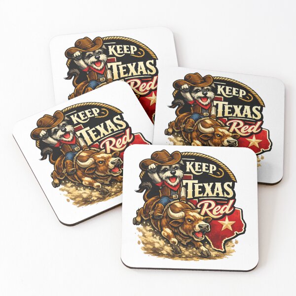 Item preview, Keep Texas Red – Rodeo Dog Riding a Bull designed and sold by KeepTXRed.