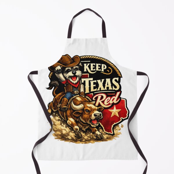 Item preview, Keep Texas Red – Rodeo Dog Riding a Bull designed and sold by KeepTXRed.