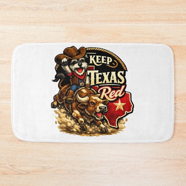 Item preview, Keep Texas Red – Rodeo Dog Riding a Bull designed and sold by KeepTXRed.