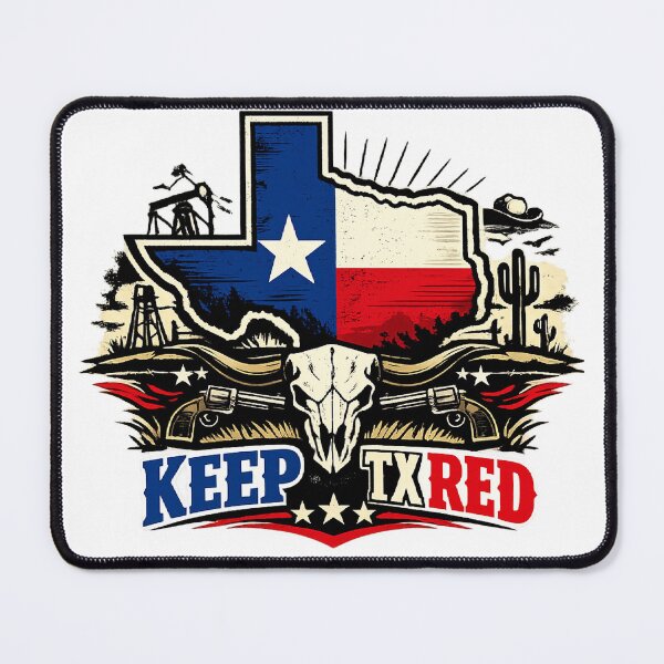 Item preview, Keep Texas Red – Western Longhorn Skull designed and sold by KeepTXRed.