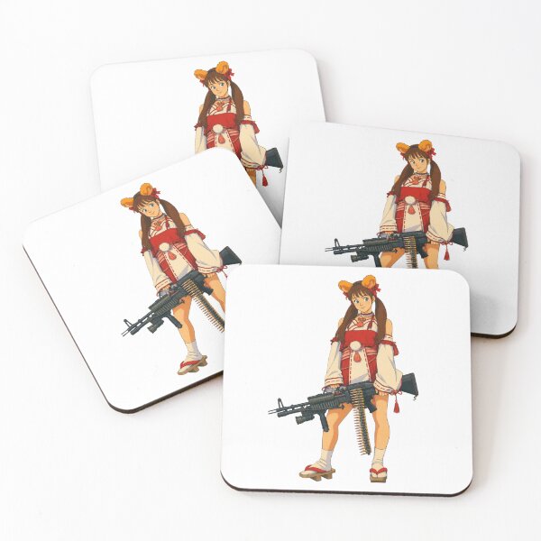 Item preview, Shrine Maiden Tactical Girl | Anime Military Mashup Fan Art | Classic Western Animation Style designed and sold by  Hollow Moon Studios..