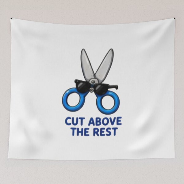 Item preview, Cut Above The Rest Cool Scissors Illustration designed and sold by DailyDoodlesBySumbul.