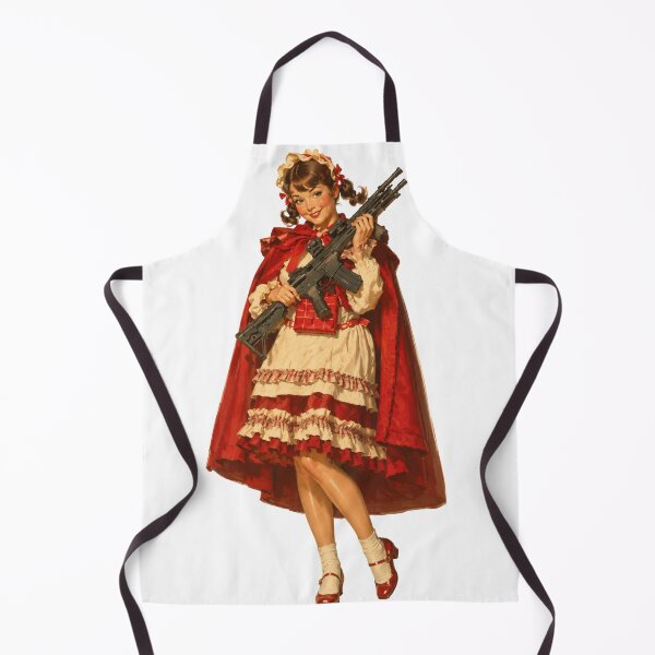 Item preview, Little Red Tactical Pin Up | Original Vintage Fairytale Inspired Girl designed and sold by Cosplayvintage.