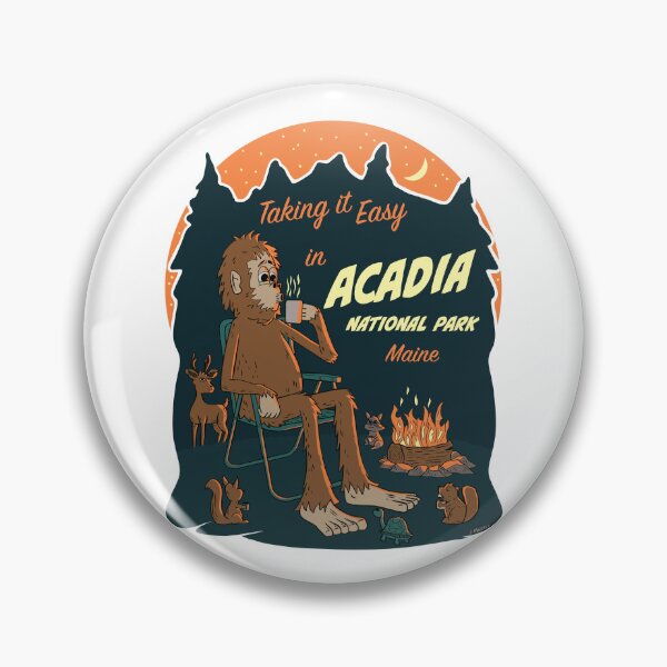 Item preview, Taking It Easy at Acadia National Park Bigfoot designed and sold by John Morris Illustration.