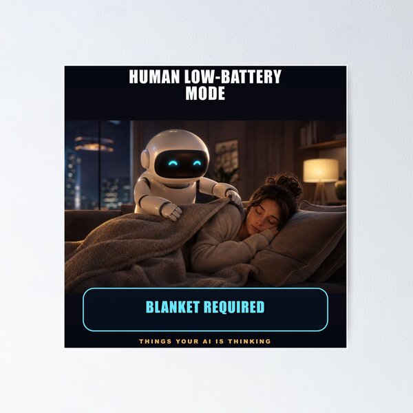Item preview, Human Low-Battery Mode — Blanket Required designed and sold by Valmere-Punk.