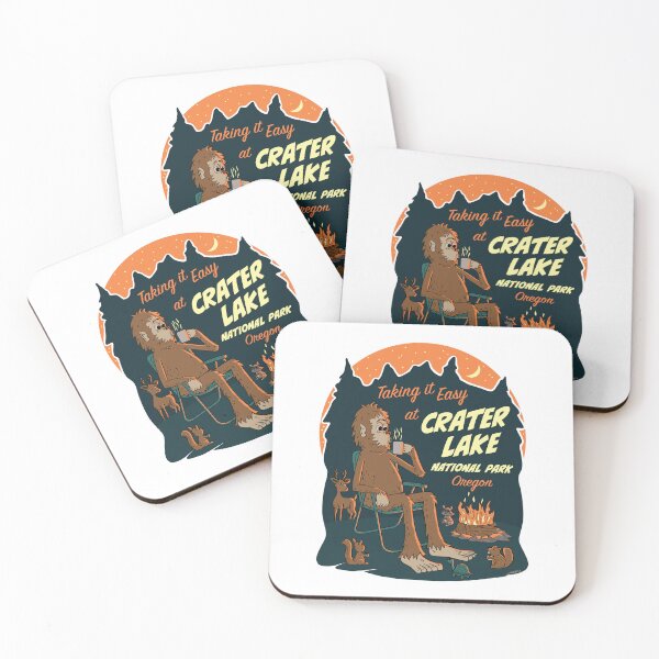 Item preview, Taking It Easy at Crater Lake National Park Bigfoot designed and sold by John Morris Illustration.