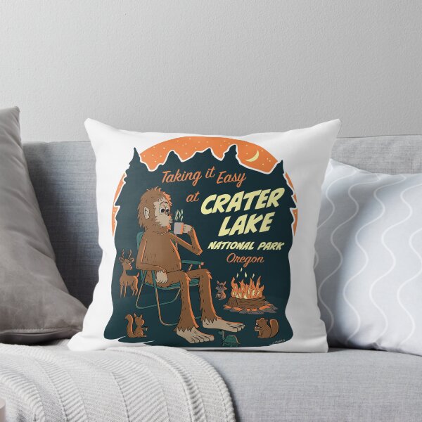 Item preview, Taking It Easy at Crater Lake National Park Bigfoot designed and sold by John Morris Illustration.