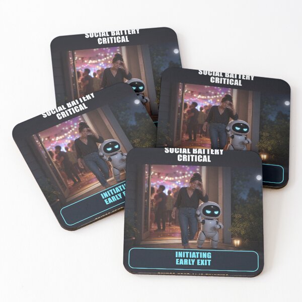 Item preview, Social Battery Critical — Initiating Early Exit designed and sold by Valmere-Punk.