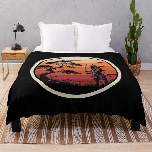 Item preview, Japanese Art Samurai Retro Sunset Warrior Men Women Kids T-Shirt | Vintage Japan Graphic Gift designed and sold by Trendably.