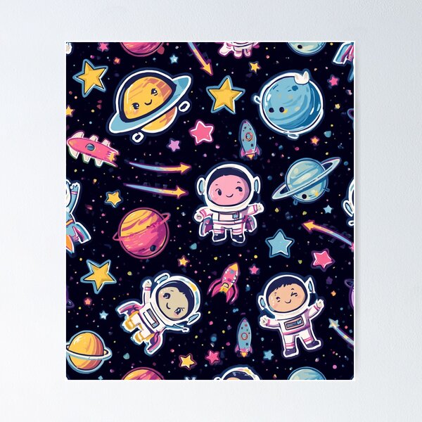 Item preview, Cute Space Astronaut Planets Pattern Back To School designed and sold by EchoPrint Co..