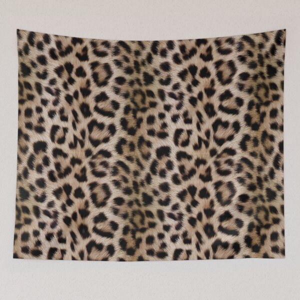 Item preview, Panther Fur Back Pattern - Golden & Black Rosette Symmetrical Design designed and sold by Nine Lives Studio.