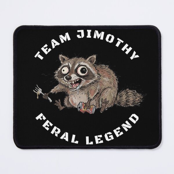 Item preview, Team Jimothy Raccoon Feral Legend Running Meme designed and sold by LeSoniPapaPrint.