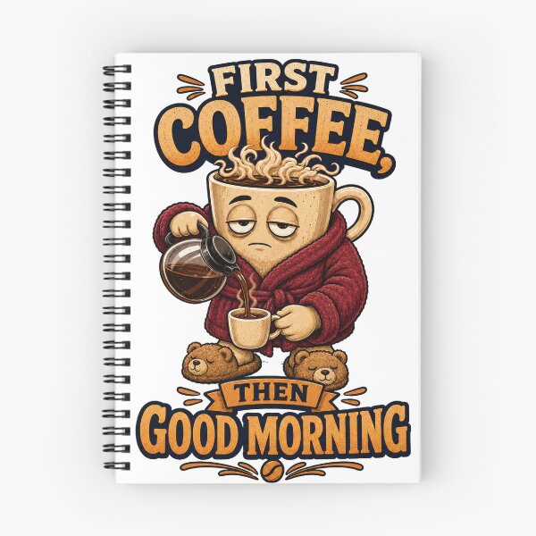Item preview, Firt coffee, then good morning designed and sold by Foxglow Studio.