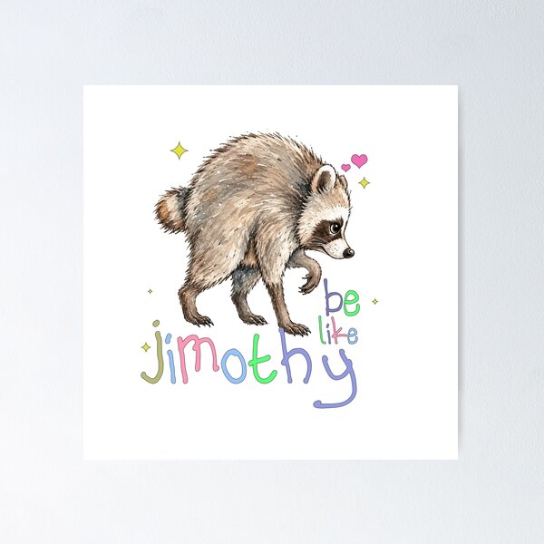 Item preview, Jimothy Raccoon - FUNNY designed and sold by delllsdesigns.
